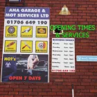 Business 23 image ANA GARAGE & MOT SERVICES LTD Tyre Dealers & Repairs in Rochdale Gr