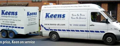 Business 1 image KEENS Drains & Pipe Cleaning in WIMBORNE Do